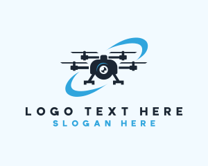 Pilot - Drone Flying Camera logo design