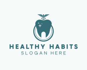 Tooth Dentist Healthcare logo design