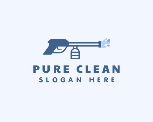 Clean Wash Pressure Washer logo design