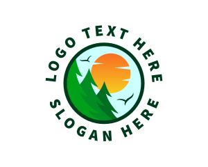 Forestry - Pine Tree Forest Environment logo design