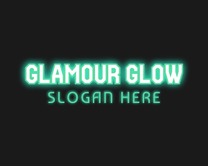 Glowing Cyber Gaming logo design