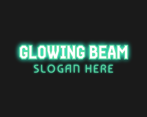 Glowing Cyber Gaming logo design