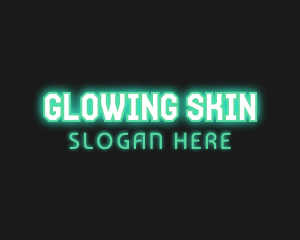 Glowing Cyber Gaming logo design