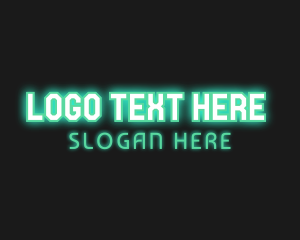 Glowing Cyber Gaming Logo