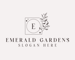 Floral Wedding Event logo design