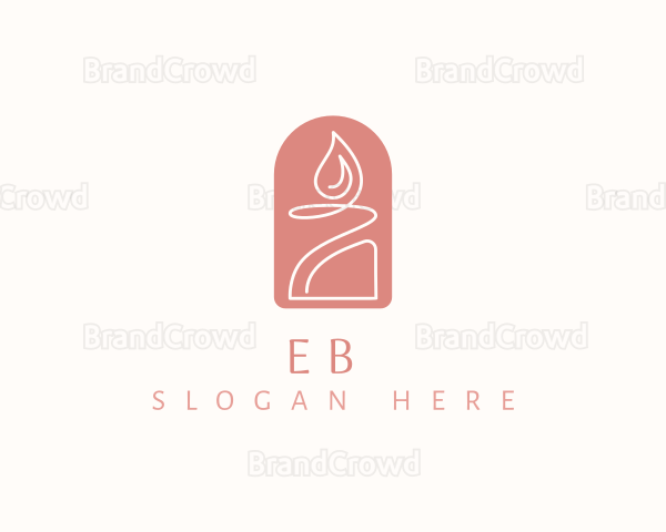 Candle Flame Fire Logo