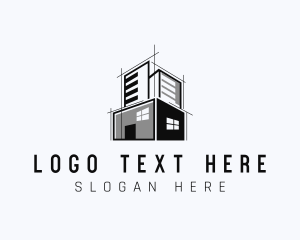 Subdivision - Architecture Building Planning logo design