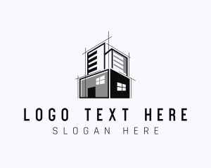 Scaffolding - Architecture Building Planning logo design