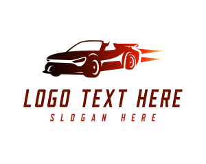 Supercar - Sports Car Vehicle logo design