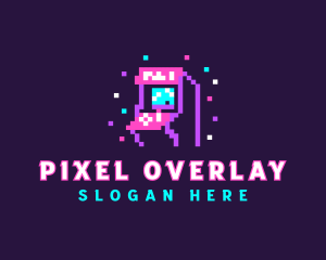 Retro Pixel Arcade logo design