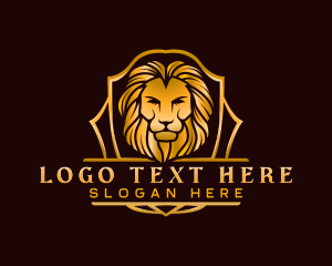 Kingdom - Premium Lion Crest logo design