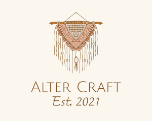 Handmade Boho Macrame logo design