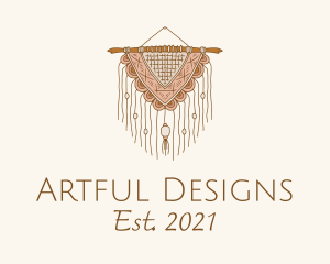 Handmade Boho Macrame logo design