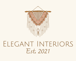 Handmade Boho Macrame logo design