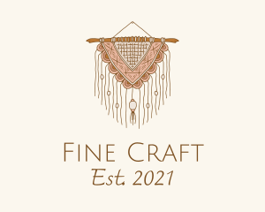 Handmade Boho Macrame logo design