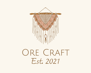 Handmade Boho Macrame logo design