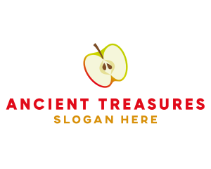 Apple Fruit Slice logo design