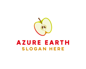 Apple Fruit Slice logo design