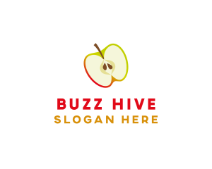 Apple Fruit Slice logo design