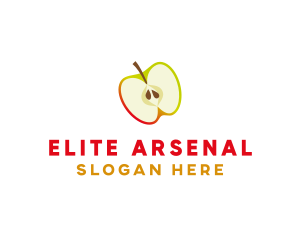 Apple Fruit Slice logo design