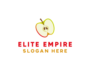 Apple Fruit Slice logo design