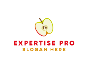 Apple Fruit Slice logo design