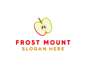 Apple Fruit Slice logo design