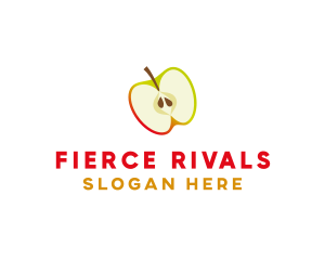 Apple Fruit Slice logo design