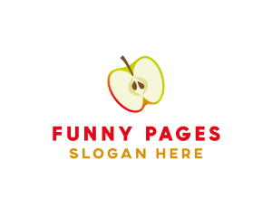 Apple Fruit Slice logo design