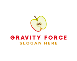 Apple Fruit Slice logo design