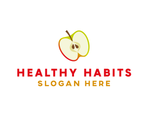 Dietitian - Apple Fruit Slice logo design