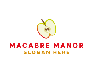 Apple Fruit Slice logo design