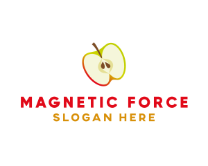 Apple Fruit Slice logo design