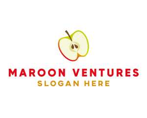 Apple Fruit Slice logo design