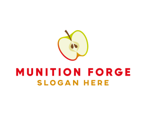 Apple Fruit Slice logo design