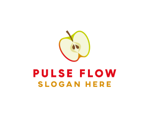 Apple Fruit Slice logo design