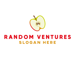 Apple Fruit Slice logo design