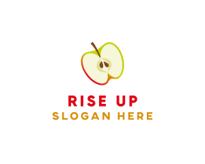 Apple Fruit Slice logo design