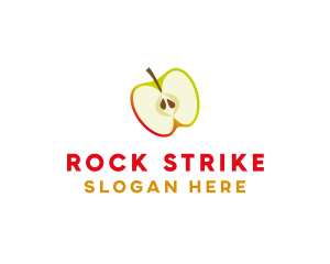 Apple Fruit Slice logo design