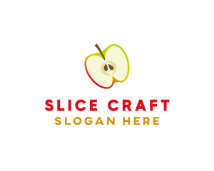 Sliced - Apple Fruit Slice logo design