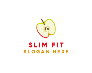 Diet - Apple Fruit Slice logo design
