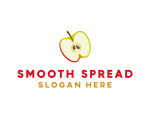 Apple Fruit Slice logo design