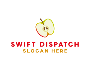 Apple Fruit Slice logo design