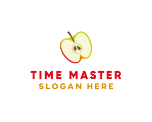 Apple Fruit Slice logo design