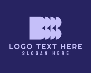 Spliced - Modern Tech Letter B logo design