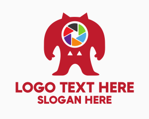 Image - Red Monster Photo logo design