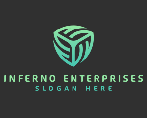 Modern Digital Enterprise logo design