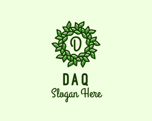 Leaf Wreath Organic Farm Logo