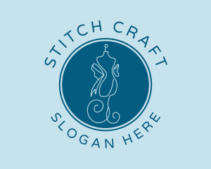 Clothing Bow Seamstress logo design