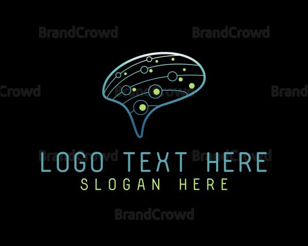 Brain Circuit Artificial Intelligence Logo